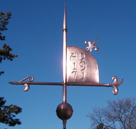 Dated Banner Weathervane