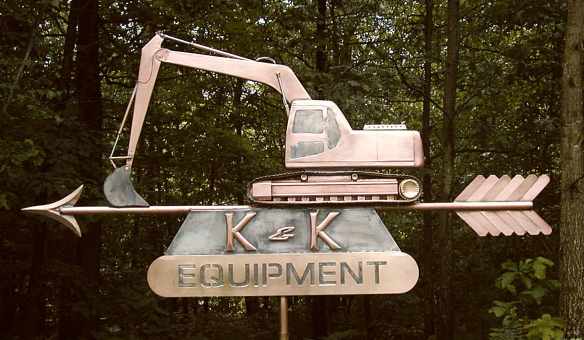 Excavator Weathervane