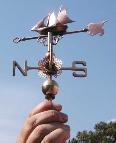 Miniature Ship Weathervane