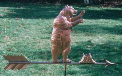 Grizzly Bear Weathervane